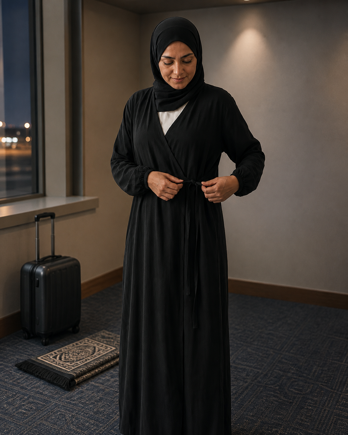 Siyah Kelam ayrobin namaz elbisesi