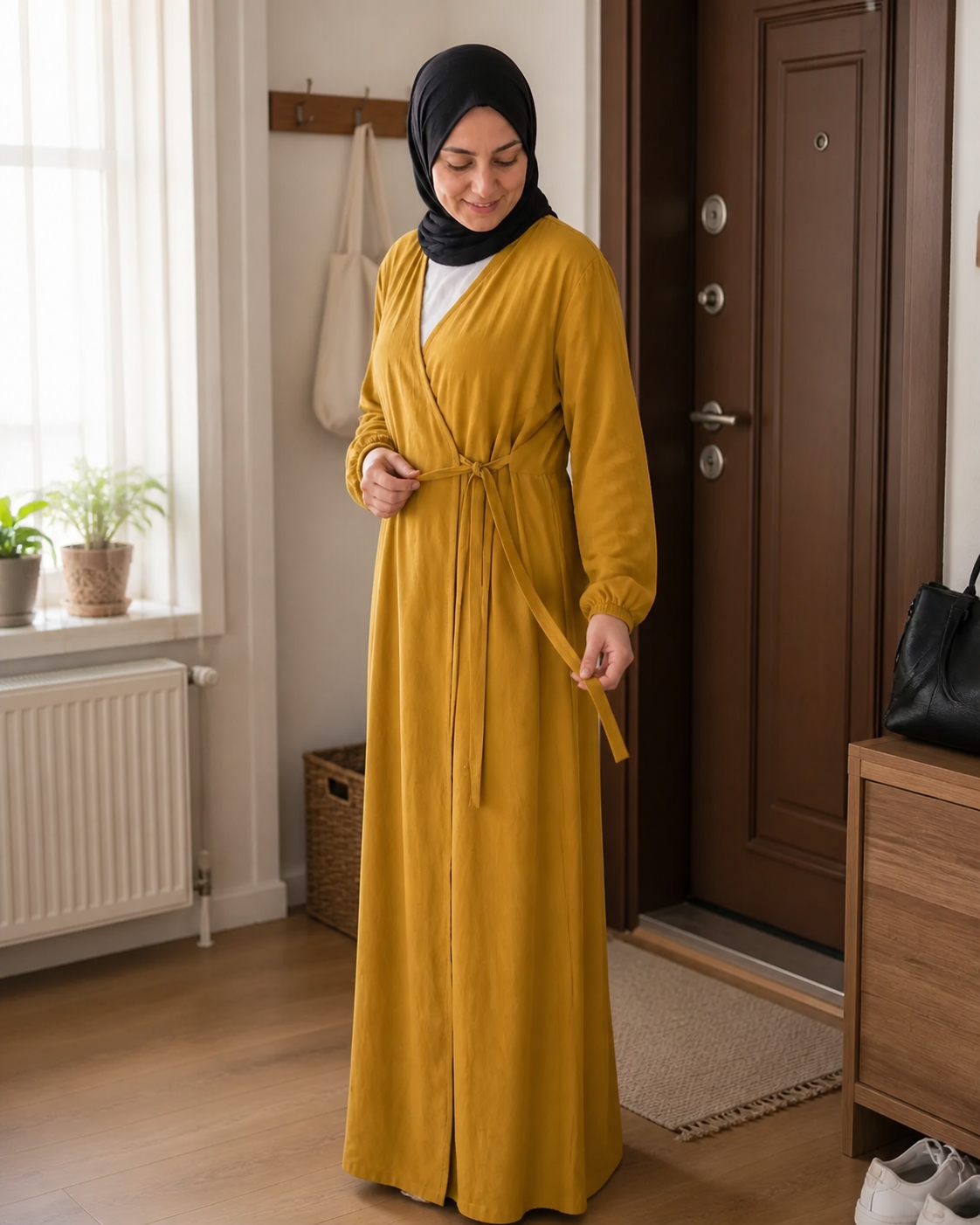 Aynı namaz elbisesinin doğal kullanım görünümü