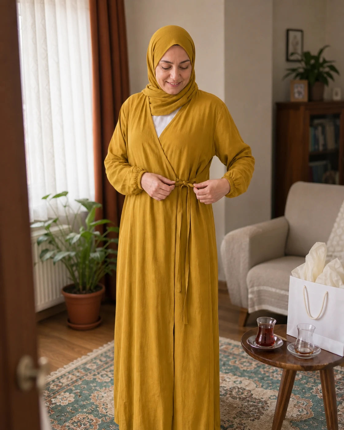 Hardal namaz elbisesi